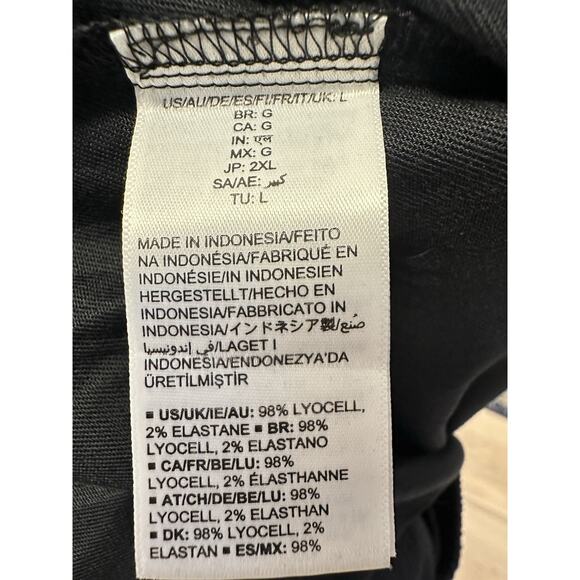 Daily Ritual Women Large Pants Wide Leg Elastic Waist Black NWT - Picture 7 of 9